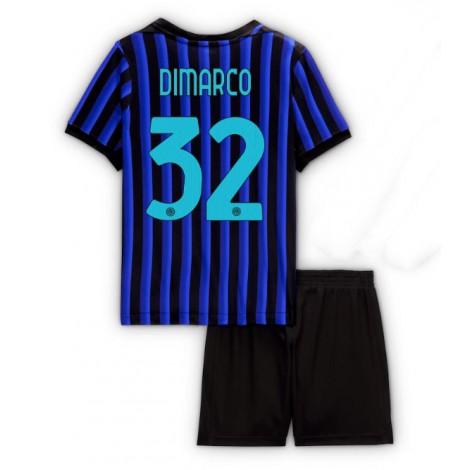 Inter Milan Federico Dimarco #32 Thuis tenue Kids 2025-26 Korte Mouw (+ Korte broeken)