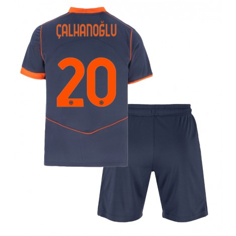 Inter Milan Hakan Calhanoglu #20 Derde tenue Kids 2025-26 Korte Mouw (+ Korte broeken)