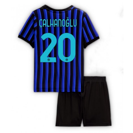 Inter Milan Hakan Calhanoglu #20 Thuis tenue Kids 2025-26 Korte Mouw (+ Korte broeken)