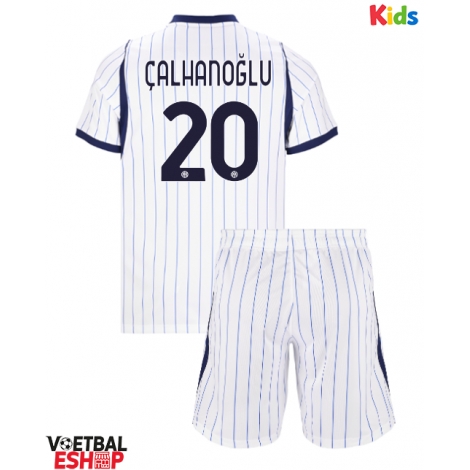 Inter Milan Hakan Calhanoglu #20 Uit tenue Kids 2026-27 Korte Mouw (+ Korte broeken)