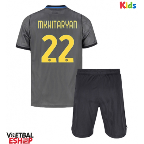 Inter Milan Henrikh Mkhitaryan #22 Derde tenue Kids 2026-27 Korte Mouw (+ Korte broeken)