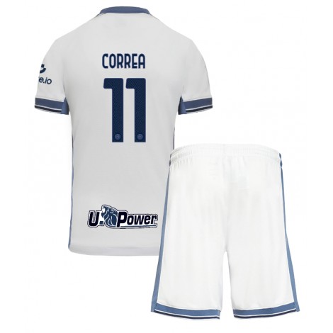 Inter Milan Joaquin Correa #11 Uit tenue Kids 2024-25 Korte Mouw (+ Korte broeken)