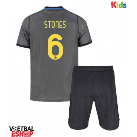 Inter Milan John Stones #6 Derde tenue Kids 2026-27 Korte Mouw (+ Korte broeken)