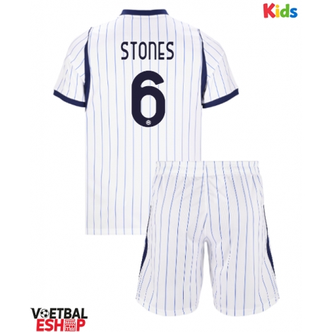 Inter Milan John Stones #6 Uit tenue Kids 2026-27 Korte Mouw (+ Korte broeken)
