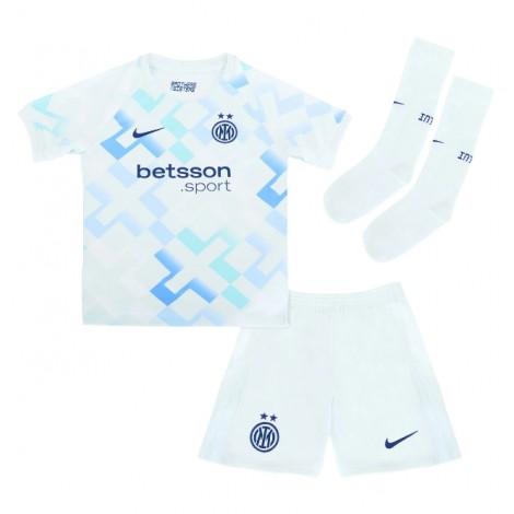 Inter Milan Lautaro Martinez #10 Uit tenue Kids 2025-26 Korte Mouw (+ Korte broeken)
