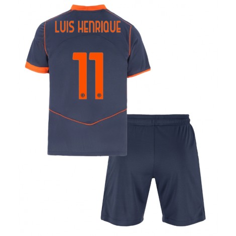 Inter Milan Luis Henrique #11 Derde tenue Kids 2025-26 Korte Mouw (+ Korte broeken)