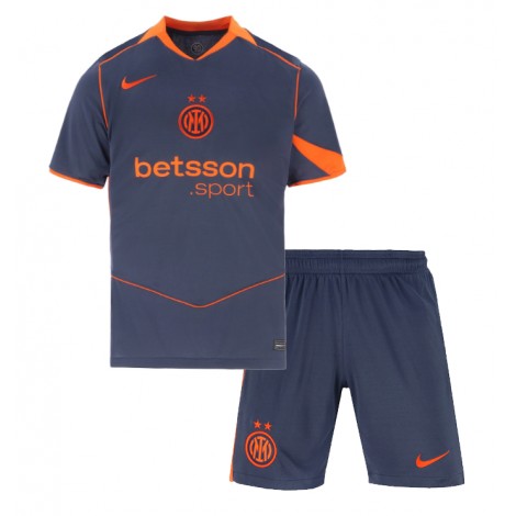 Inter Milan Manuel Akanji #25 Derde tenue Kids 2025-26 Korte Mouw (+ Korte broeken)