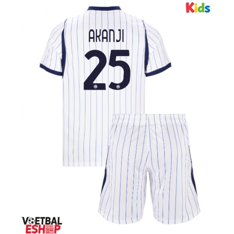 Inter Milan Manuel Akanji #25 Uit tenue Kids 2026-27 Korte Mouw (+ Korte broeken)