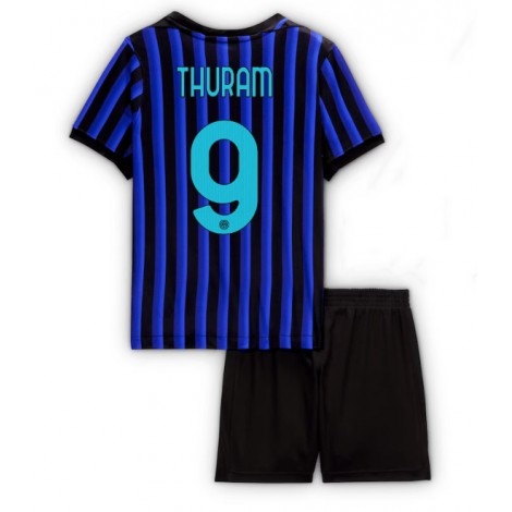 Inter Milan Marcus Thuram #9 Thuis tenue Kids 2025-26 Korte Mouw (+ Korte broeken)