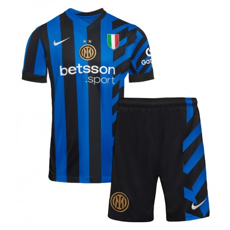 Inter Milan Nicolo Barella #23 Thuis tenue Kids 2024-25 Korte Mouw (+ Korte broeken)