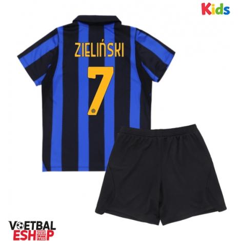 Inter Milan Piotr Zielinski #7 Thuis tenue Kids 2026-27 Korte Mouw (+ Korte broeken)