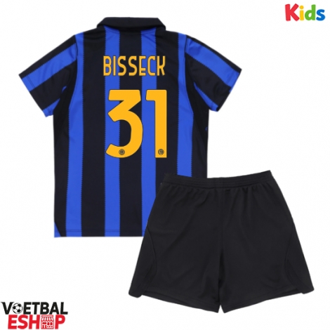 Inter Milan Yann Bisseck #31 Thuis tenue Kids 2026-27 Korte Mouw (+ Korte broeken)