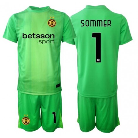 Inter Milan Yann Sommer #1 Keeper Derde tenue Kids 2025-26 Korte Mouw (+ Korte broeken) Inter Milan Yann Sommer #1 Keeper Derde tenue Kids 2025-26 Korte Mouw (+ Korte broeken)