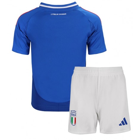 Italië Thuis tenue Kids EK 2024 Korte Mouw (+ Korte broeken)