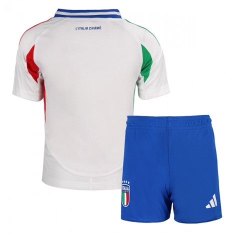 Italië Uit tenue Kids EK 2024 Korte Mouw (+ Korte broeken)