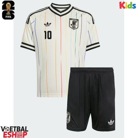 Japan Ritsu Doan #10 Uit tenue Kids WK 2026 Korte Mouw (+ Korte broeken)