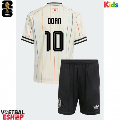 Japan Ritsu Doan #10 Uit tenue Kids WK 2026 Korte Mouw (+ Korte broeken)