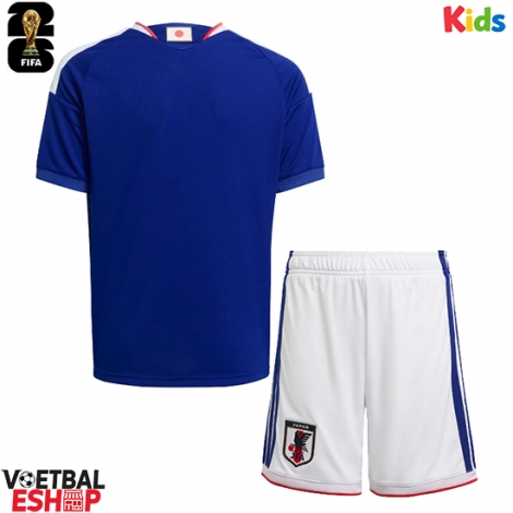 Japan Thuis tenue Kids WK 2026 Korte Mouw (+ Korte broeken)