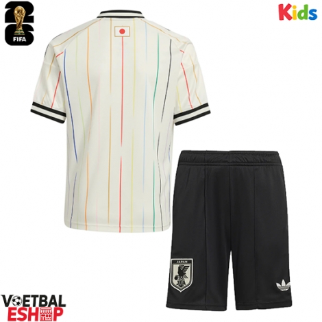 Japan Uit tenue Kids WK 2026 Korte Mouw (+ Korte broeken)