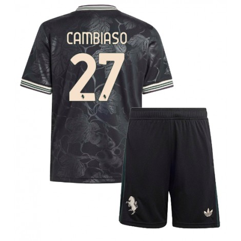 Juventus Andrea Cambiaso #27 Derde tenue Kids 2025-26 Korte Mouw (+ Korte broeken)
