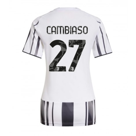 Juventus Andrea Cambiaso #27 Thuis tenue Dames 2025-26 Korte Mouw Juventus Andrea Cambiaso #27 Thuis tenue Dames 2025-26 Korte Mouw