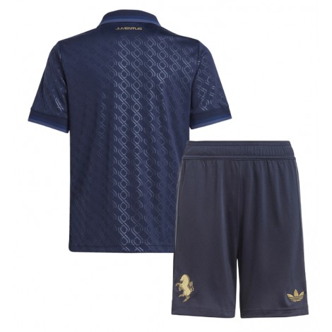 Juventus Derde tenue Kids 2024-25 Korte Mouw (+ Korte broeken)