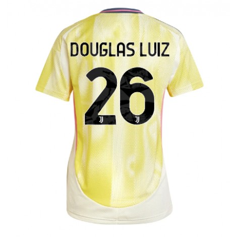 Juventus Douglas Luiz #26 Uit tenue Dames 2024-25 Korte Mouw Juventus Douglas Luiz #26 Uit tenue Dames 2024-25 Korte Mouw