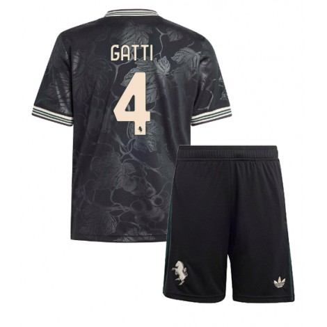 Juventus Federico Gatti #4 Derde tenue Kids 2025-26 Korte Mouw (+ Korte broeken)
