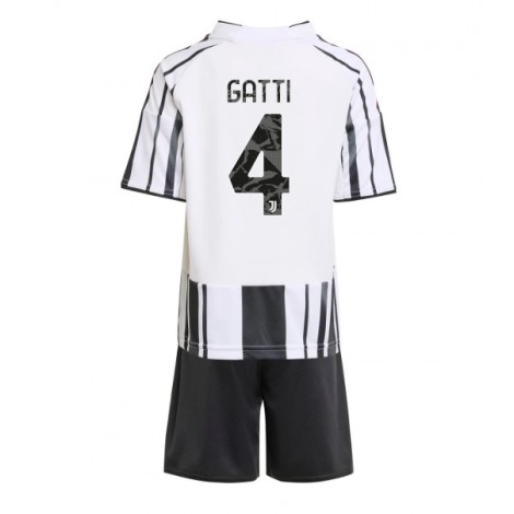 Juventus Federico Gatti #4 Thuis tenue Kids 2025-26 Korte Mouw (+ Korte broeken)