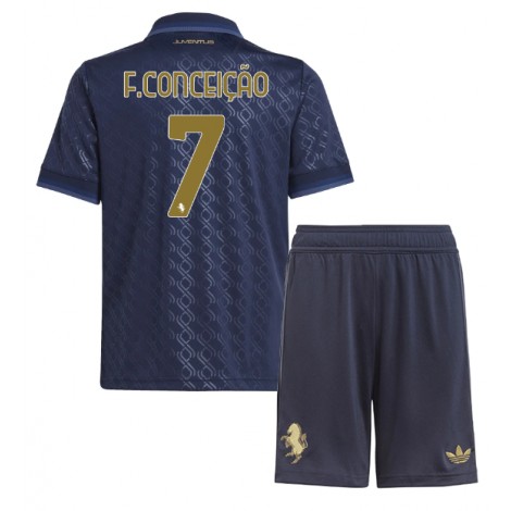 Juventus Francisco Conceicao #7 Derde tenue Kids 2024-25 Korte Mouw (+ Korte broeken)