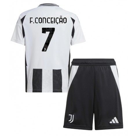 Juventus Francisco Conceicao #7 Thuis tenue Kids 2024-25 Korte Mouw (+ Korte broeken)