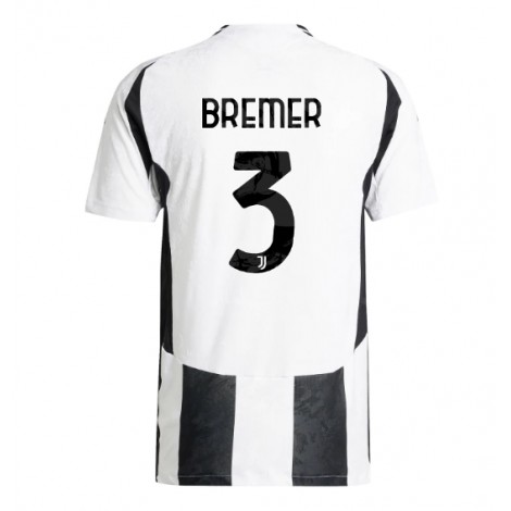 Juventus Gleison Bremer #3 Thuis tenue 2024-25 Korte Mouw Juventus Gleison Bremer #3 Thuis tenue 2024-25 Korte Mouw