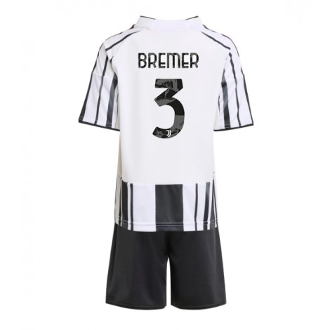 Juventus Gleison Bremer #3 Thuis tenue Kids 2025-26 Korte Mouw (+ Korte broeken)