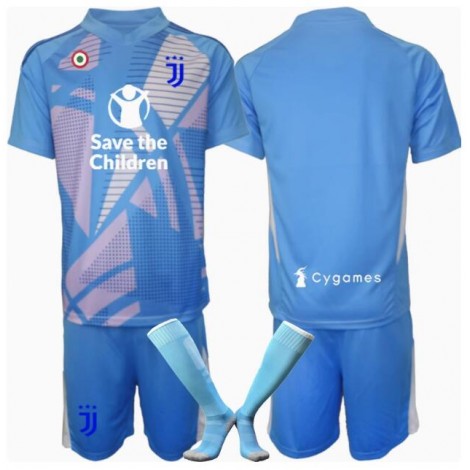 Juventus Keeper Derde tenue Kids 2024-25 Korte Mouw (+ Korte broeken)