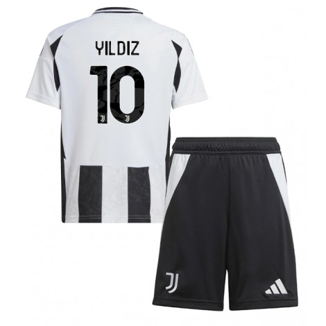 Juventus Kenan Yildiz #10 Thuis tenue Kids 2024-25 Korte Mouw (+ Korte broeken)