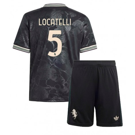 Juventus Manuel Locatelli #5 Derde tenue Kids 2025-26 Korte Mouw (+ Korte broeken)