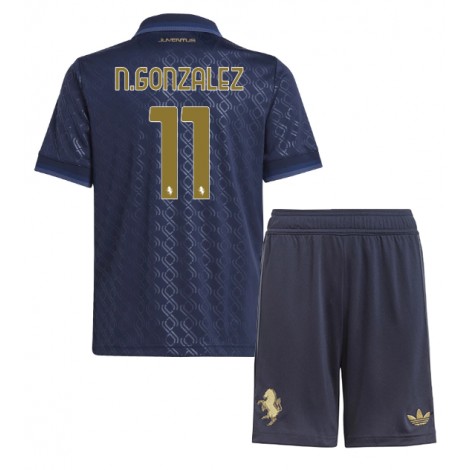 Juventus Nicolas Gonzalez #11 Derde tenue Kids 2024-25 Korte Mouw (+ Korte broeken)