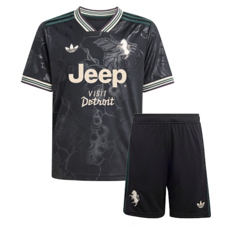 Juventus Pierre Kalulu #15 Derde tenue Kids 2025-26 Korte Mouw (+ Korte broeken)