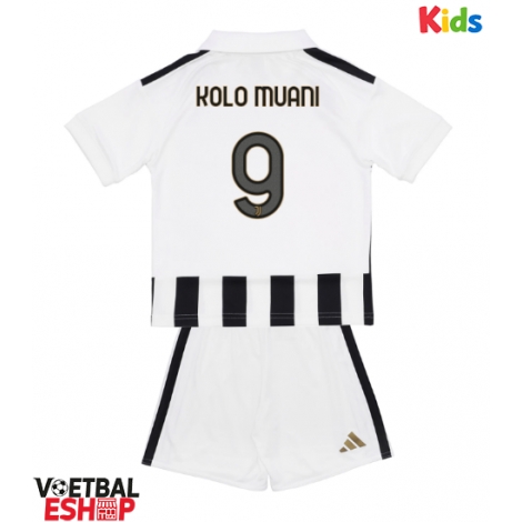 Juventus Randal Kolo Muani #9 Thuis tenue Kids 2026-27 Korte Mouw (+ Korte broeken)