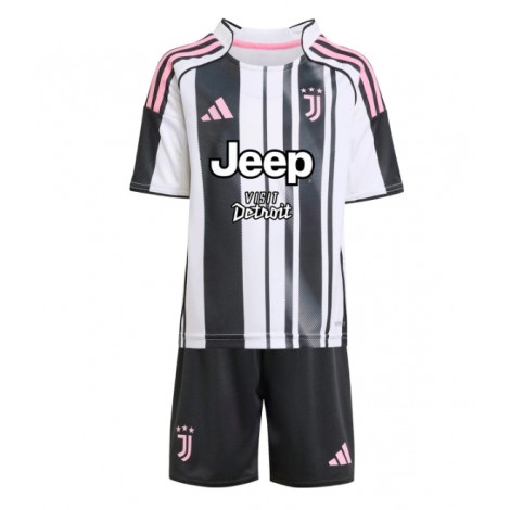 Juventus Thuis tenue Kids 2025-26 Korte Mouw (+ Korte broeken)
