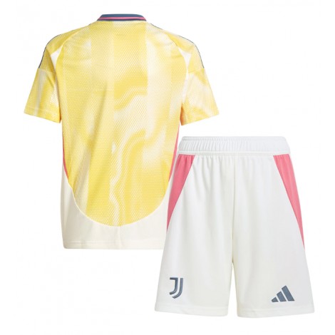 Juventus Uit tenue Kids 2024-25 Korte Mouw (+ Korte broeken)
