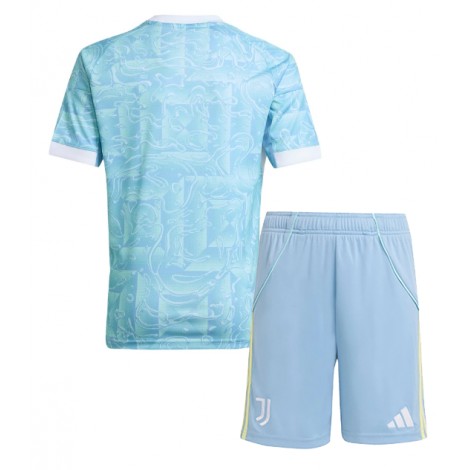 Juventus Uit tenue Kids 2025-26 Korte Mouw (+ Korte broeken)