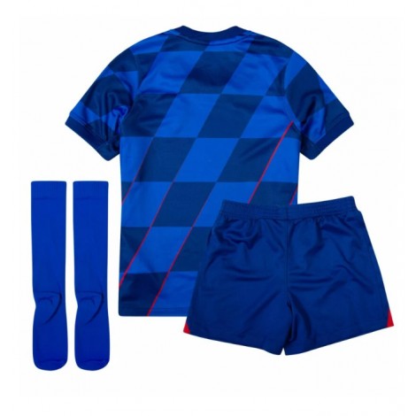 Kroatië Uit tenue Kids EK 2024 Korte Mouw (+ Korte broeken)