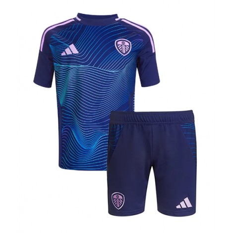 Leeds United Derde tenue Kids 2024-25 Korte Mouw (+ Korte broeken)