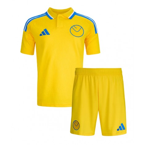 Leeds United Uit tenue Kids 2024-25 Korte Mouw (+ Korte broeken)
