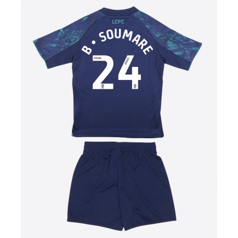 Leicester City Boubakary Soumare #24 Uit tenue Kids 2025-26 Korte Mouw (+ Korte broeken)