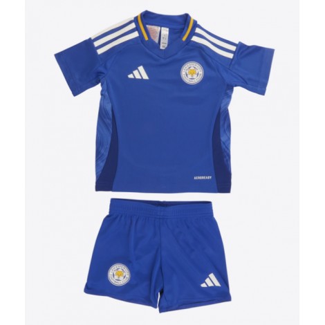 Leicester City Facundo Buonanotte #40 Thuis tenue Kids 2024-25 Korte Mouw (+ Korte broeken)