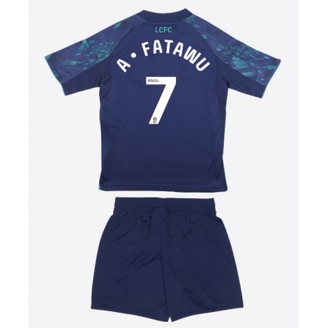 Leicester City Issahaku Fatawu #7 Uit tenue Kids 2025-26 Korte Mouw (+ Korte broeken)