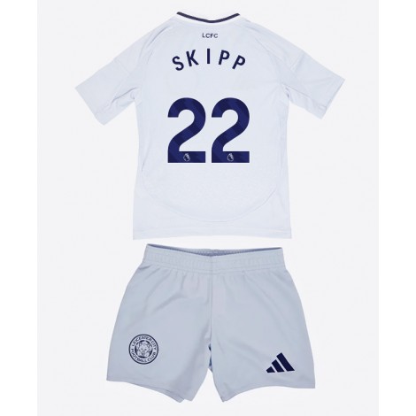 Leicester City Oliver Skipp #22 Derde tenue Kids 2024-25 Korte Mouw (+ Korte broeken)