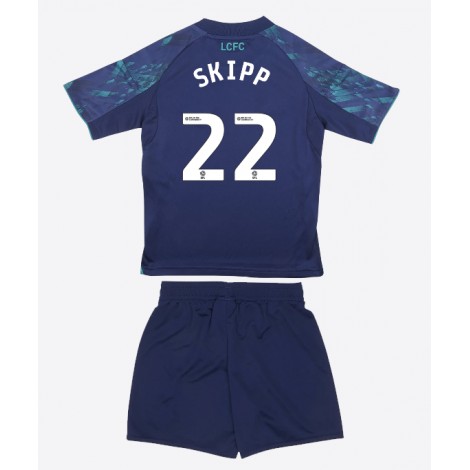 Leicester City Oliver Skipp #22 Uit tenue Kids 2025-26 Korte Mouw (+ Korte broeken)